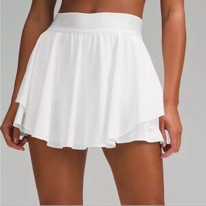 Lululemon Court Rival Skirt White size 8 Regular NWOT
